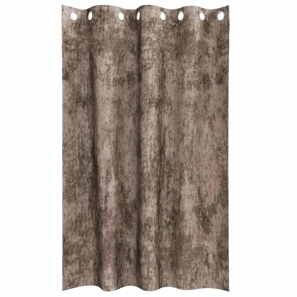 Tende in Velluto 2 pz Cappuccino 175 x 140 cm Velluto