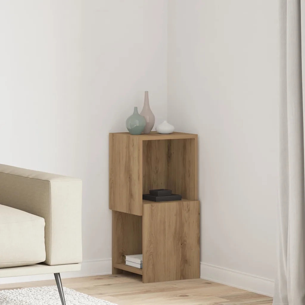 Mobile angolare 30,5x30x65cm Legno ingegnerizzato 889844