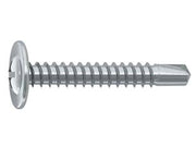 VITE AUTOPERFORANTE TMT RANELLATA CAVA PH IN ACCIAIO ZINCATO BIANCO- - ø mm.4,2x32 - 500 pezzi AMBROVIT