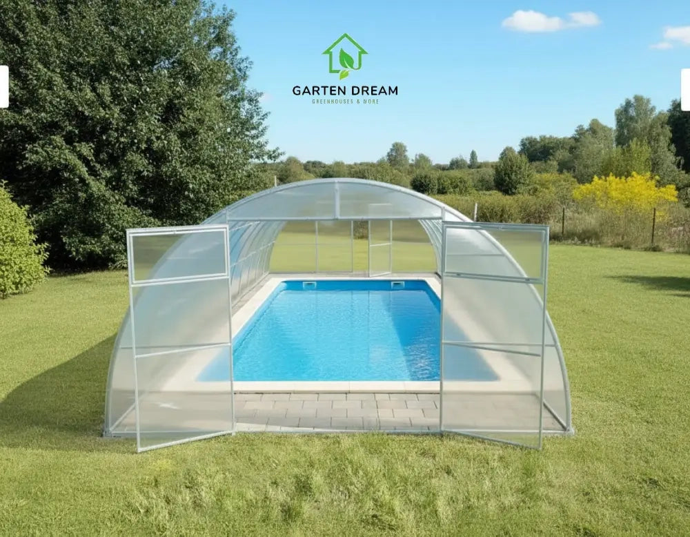 Copertura per Piscina Garten Dream SERENA 4x8 m con Policarbonato 4 mm