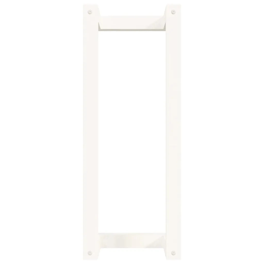 Portasciugamani Bianco 23x18x60 cm in Legno Massello di Pino CFW3837667