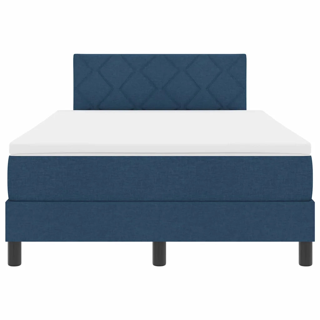 Letto a molle con materasso con led Blu 120 x 200 cm Tessuto 3342281