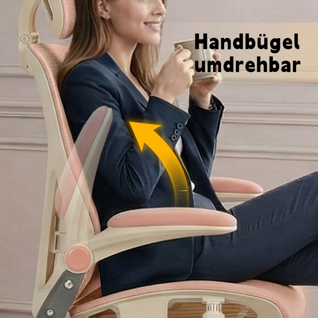 Sedia da ufficio ergonomica pieghevole ¨C Minimal ¨C rosa
