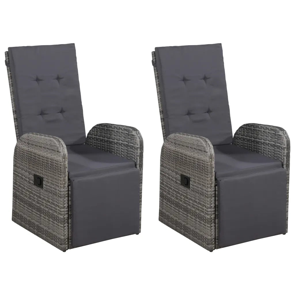 Set Mobili da Pranzo per Giardino 5 pz Grigio 3067720