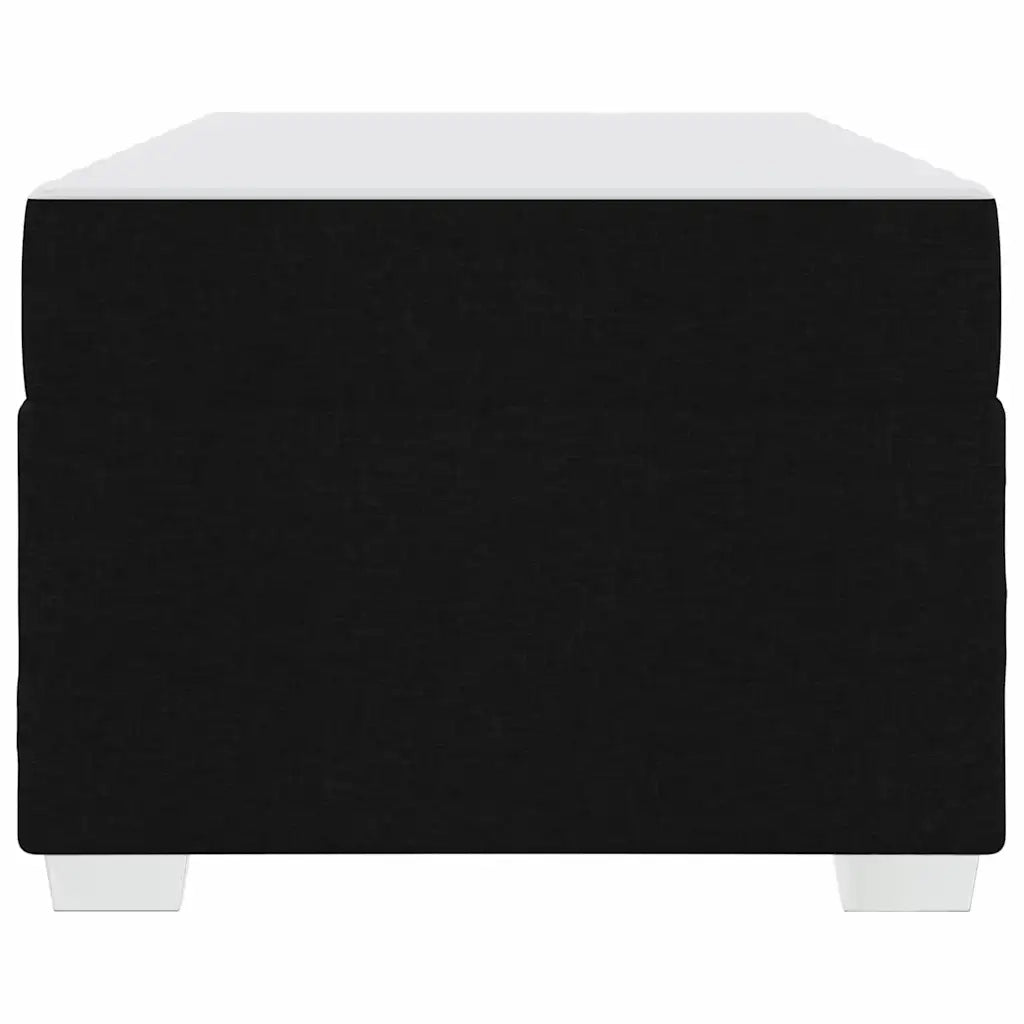 Struttura del letto con materasso Nero 90 x 190 cm Tessuto 3399154