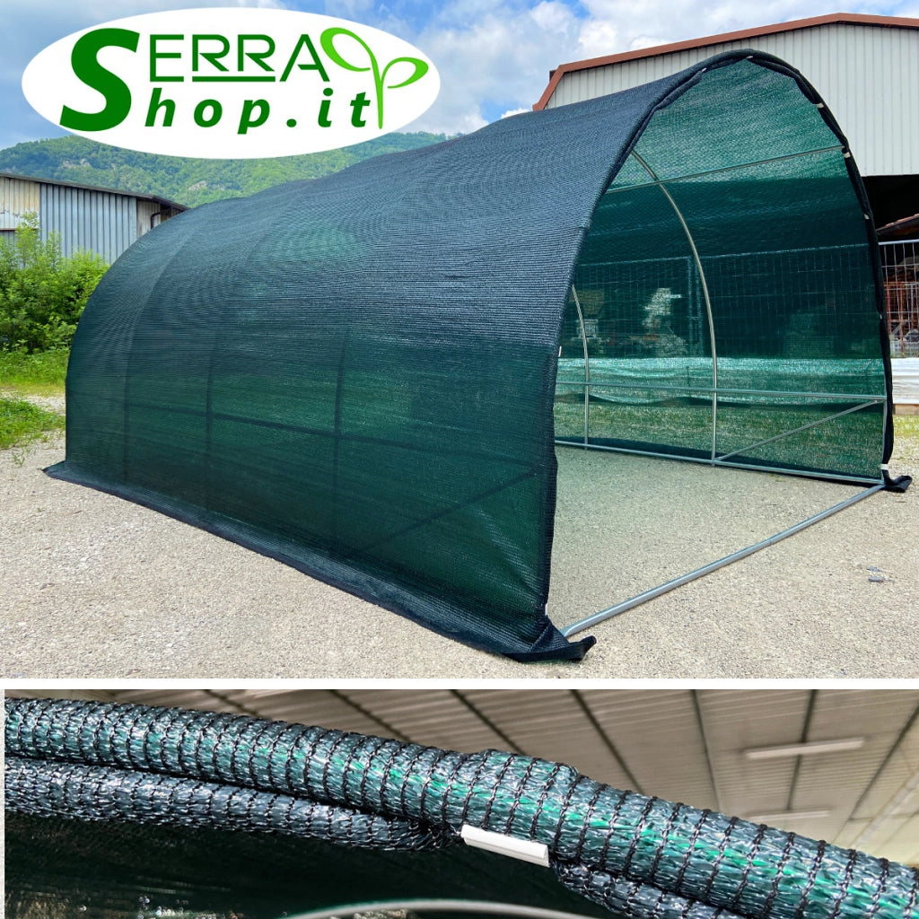 Serra Tunnel Easy SOL 3x3m con rete ombreggiante