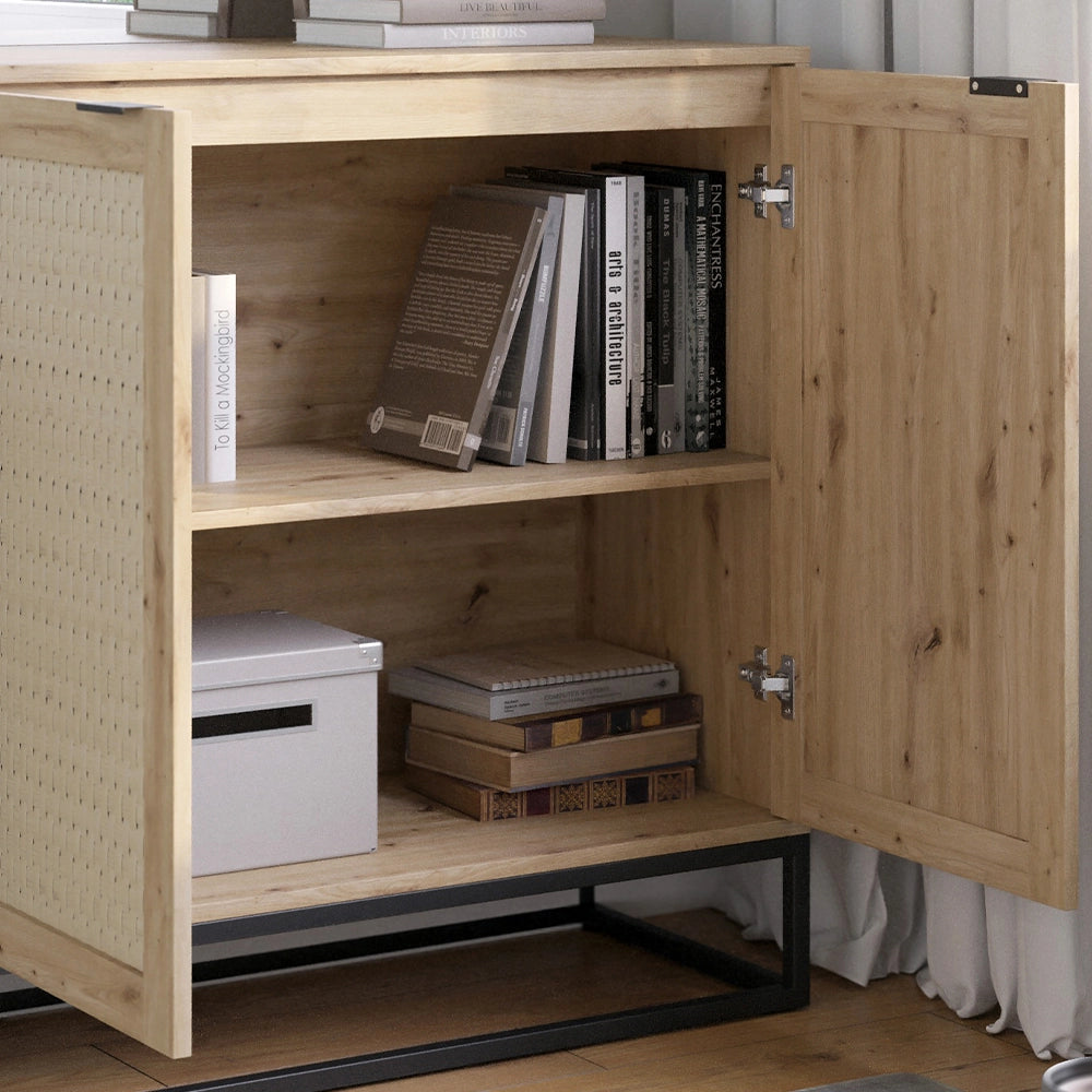 Vicco Cassettiera Marrone 40 x 92.5 cm con 2 porte