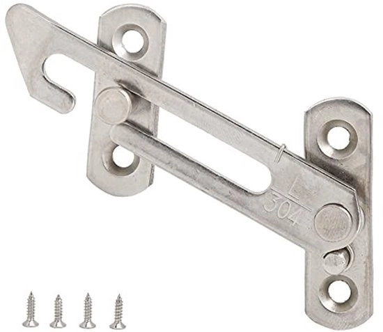 Blocco finestra per bambini - Blocco finestra - Stopper finestra - Materiale in acciaio inossidabile - Angolo di apertura 65 gradi - Peso 47 g