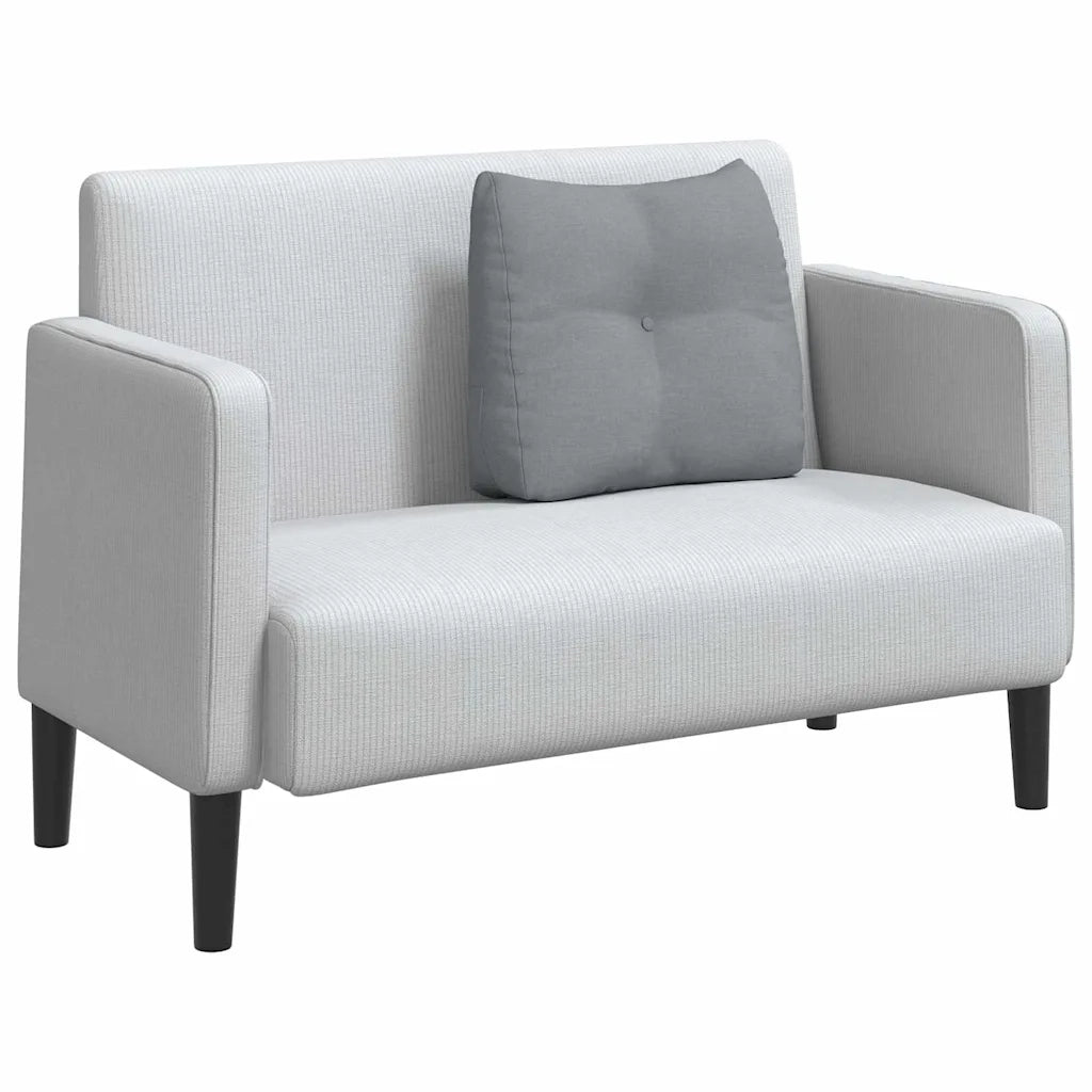 Cuscino per Schiena Grigio chiaro 60 x 24 x 50 cm Tessuto 42014383