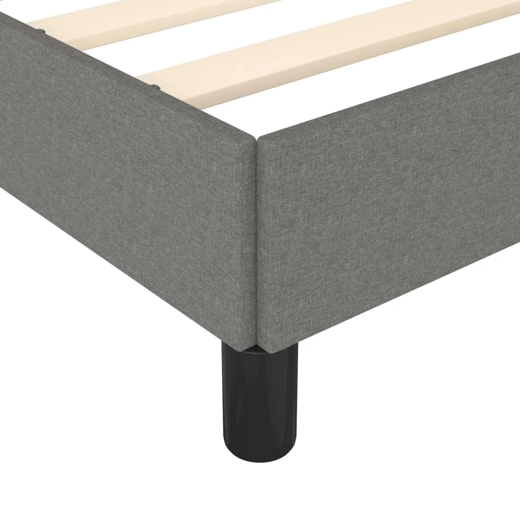 Giroletto senza Materasso Grigio Scuro 180x200 cm Tessuto 346737