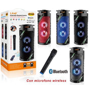 Trade Shop - Altoparlante Speaker Cassa Bluetooth Kts954 20w Microfono Wireless Usb Portatile -