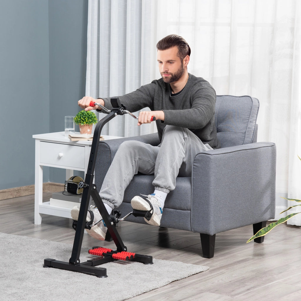 Bicicletta da riabilitazione per braccia e gambe con regolazione altezza e larghezza ¨C zephmum ¨C nero