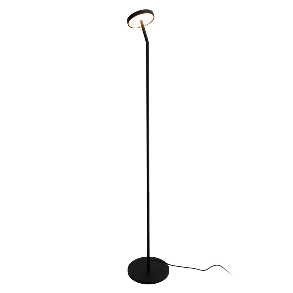 Lampada da terra industriale nera LED 8W 3000K Ibiza Maxlight