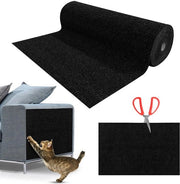 Krabbamano autofix per gatti - sedile antiurto, krabbamano riciclabile per parete, krabbamano DIY 40 * 200cm nero