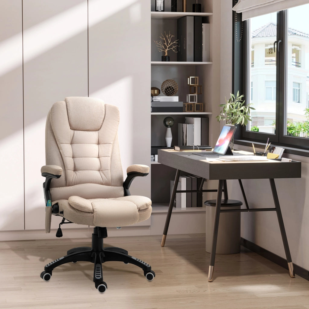 Poltrona Massaggiante Elettrica Reclinabile ¨C Minimal ¨C Beige