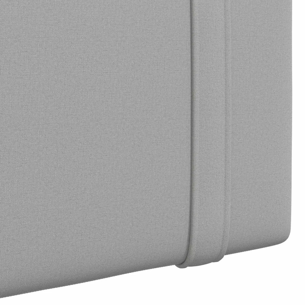Testiera sospesa Con luce LED Grigio Nuvola Tessuto 3424026