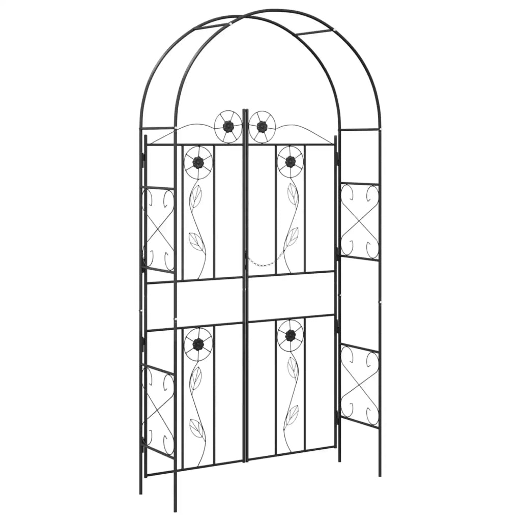 Arco da Giardino Tinta unita Nero 115 x 37 x 226 cm 42021348