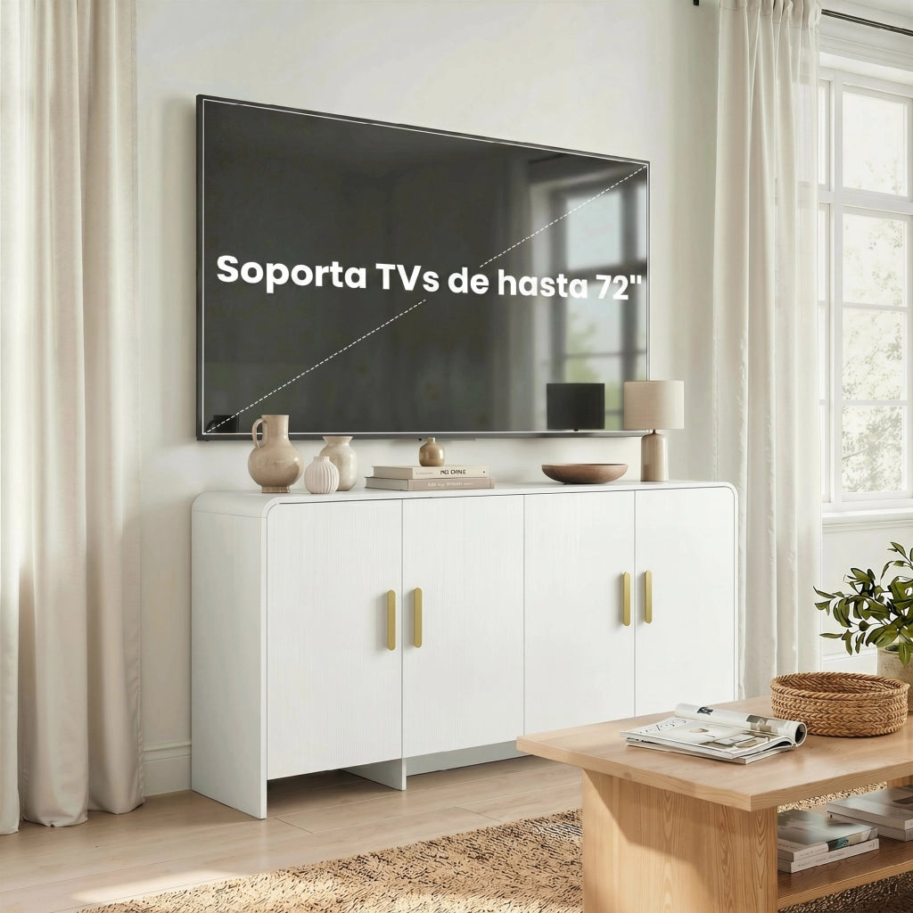 Mobile TV ¨C Minimal ¨C Bianco 152x40x80 cm