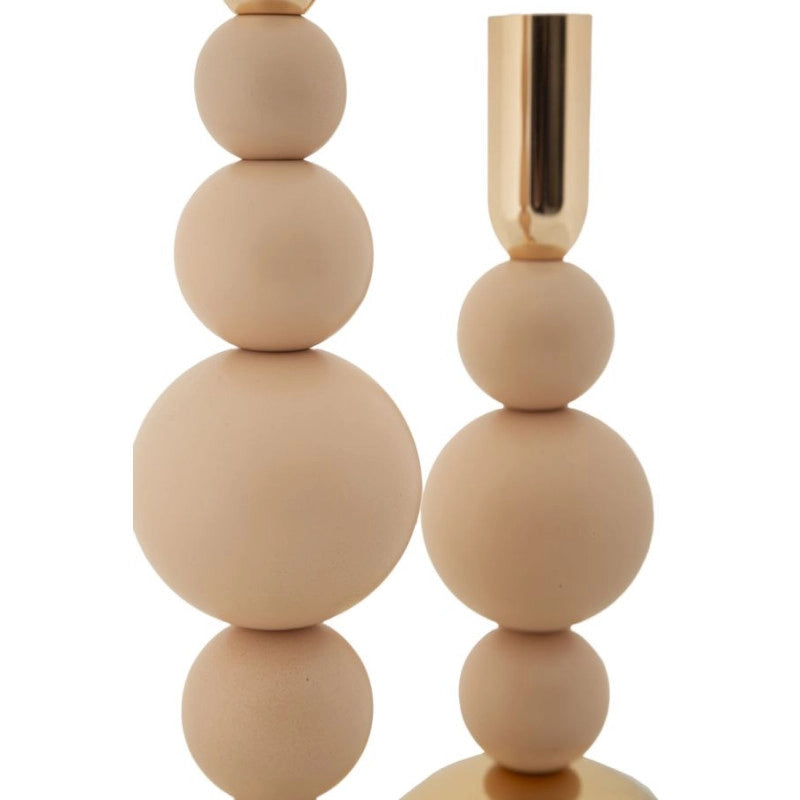 Porta Cand Bolly Rosa Set 2 Pz cm ø 10x24-10x29,5