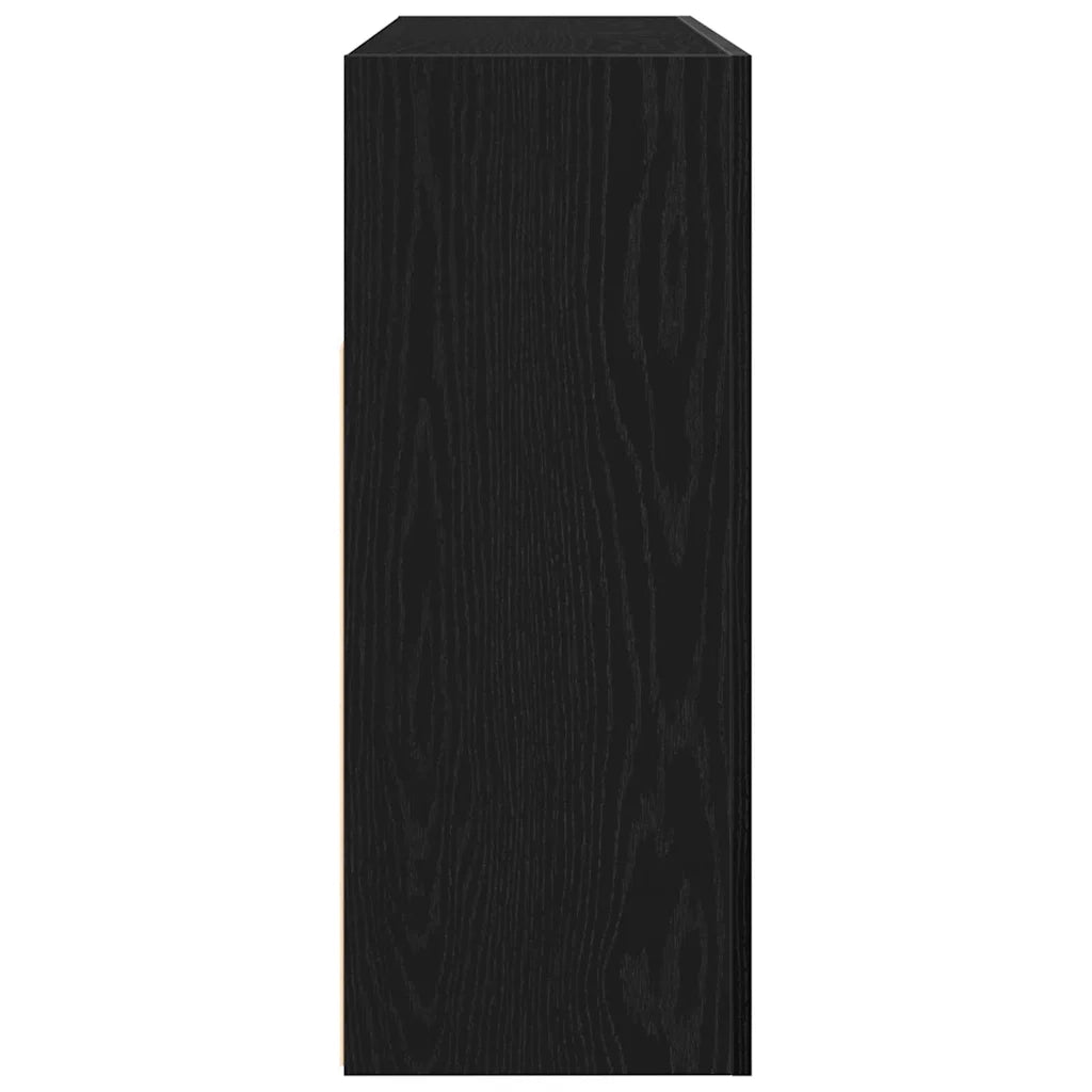 Credenza Rovere Nero 116 x 30 x 75 cm Legno multistrato 3333885