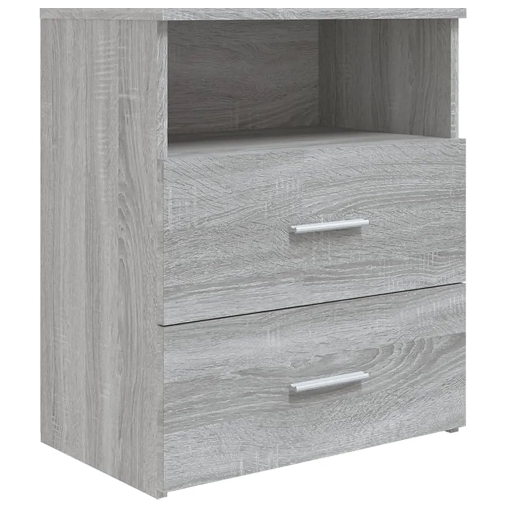 Comodino | Armadio da Notte | Mobiletto da notte Grigio Sonoma 50x32x60 cm
