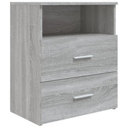 Comodino | Armadio da Notte | Mobiletto da notte Grigio Sonoma 50x32x60 cm