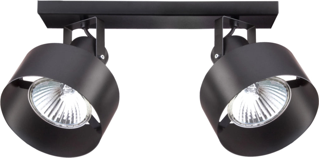 Plafoniera spot 2 luci Rif Plus nera E27 Sigma Lighting