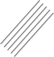 Barra di Acciaio Sferica - Manicotto per Tornio - Bucata Massiva - 1,5 mm x 200 mm - 304 Inox - Adatto per Torni - Argento - 5 pezzi