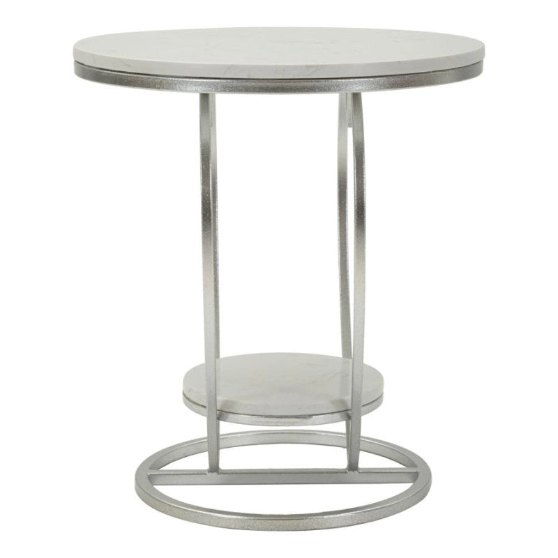 Tavolinetto Heart Argento cm ø 40x45,5
