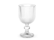 Calice Epoque in vetro trasparente rigato 25 cl