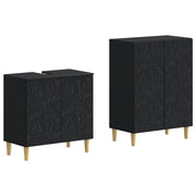 Set di Armadi da Bagno da 2 Pezzi DELFT Nero 3417622