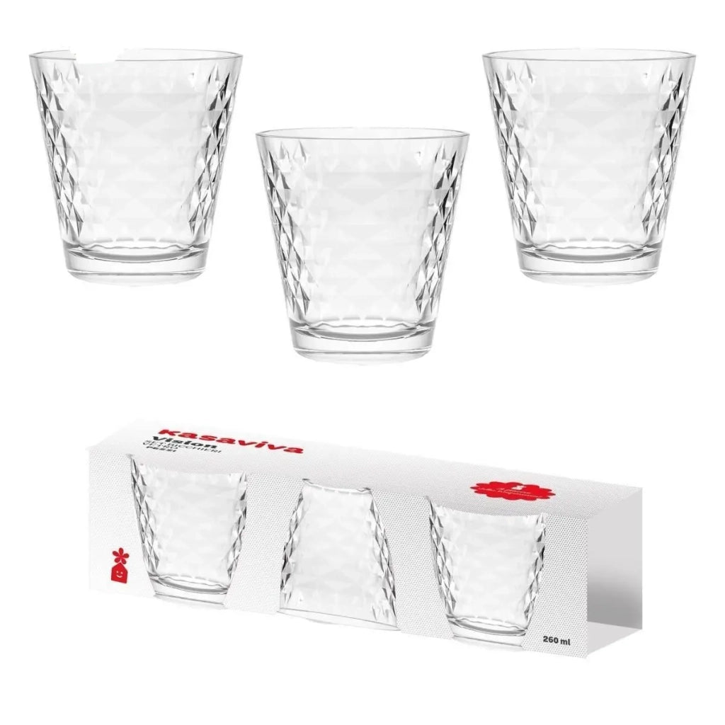 Set  3 bicchieri vision Diamond 25 cl
