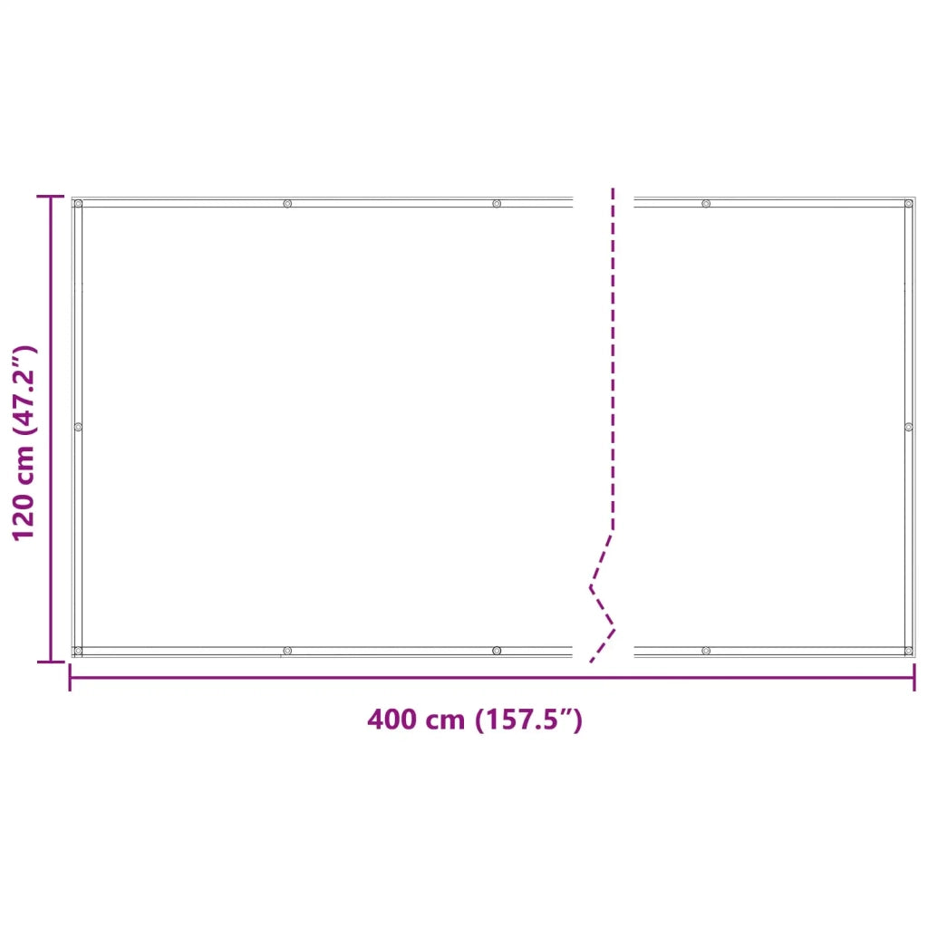 Schermo da balcone Borgogna 120 x 400 cm 42030918