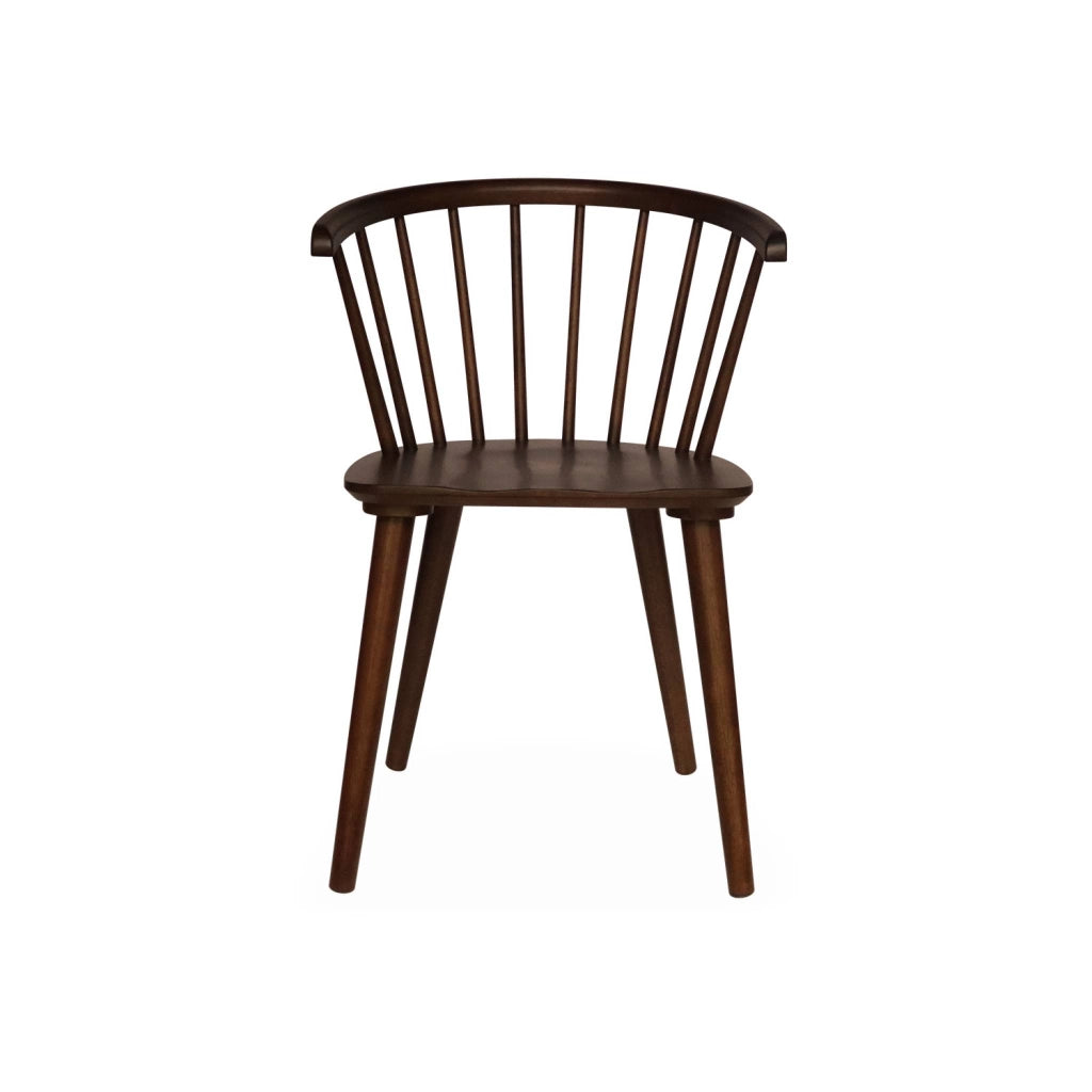 Set di 4 sedie in legno, noce
