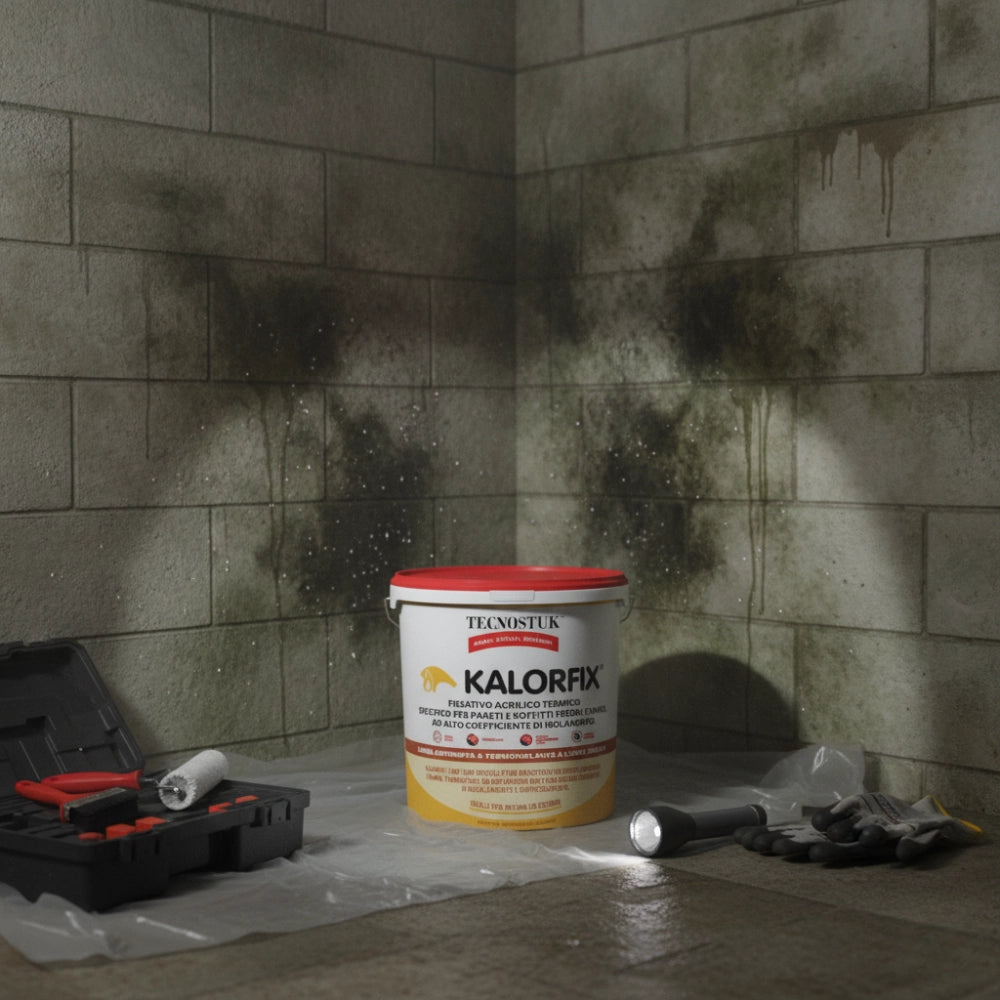 Kalorfix fissativo termico specifico per pareti e soffitti freddi e umidi *** formato 1 lt, confezione 1