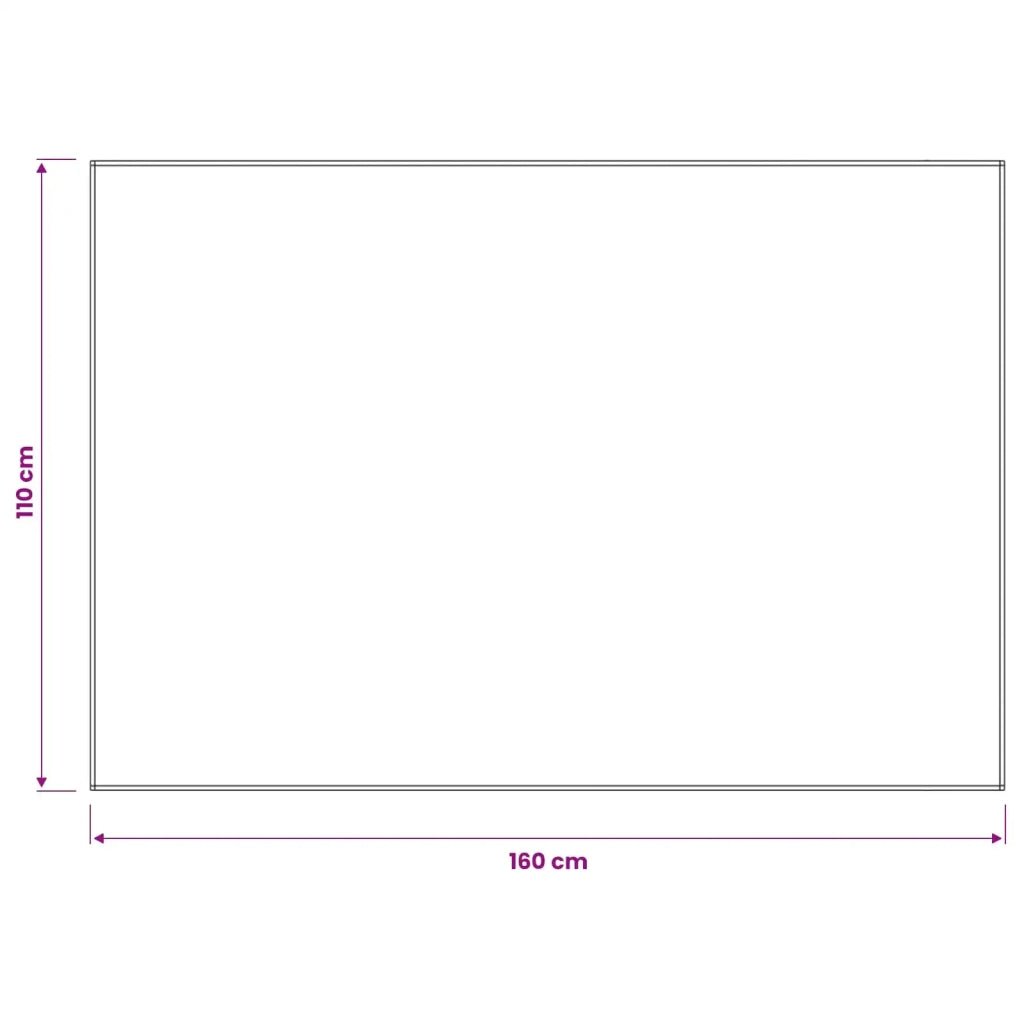 Tovaglia da Tavolo Rettangolare Bianco 110 x 160 cm Poliestere 42039839