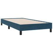 Letto singolo | Letto per adulti | Giroletto senza Materasso Blu Scuro 80x210 cm in Velluto
