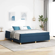 Struttura del letto con materasso Blu 180 x 200 cm Tessuto 3398961