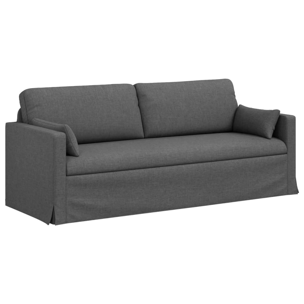 Set di divani 2 pcs Grigio scuro 198 x 78 x 80 cm Tessuto 3407582
