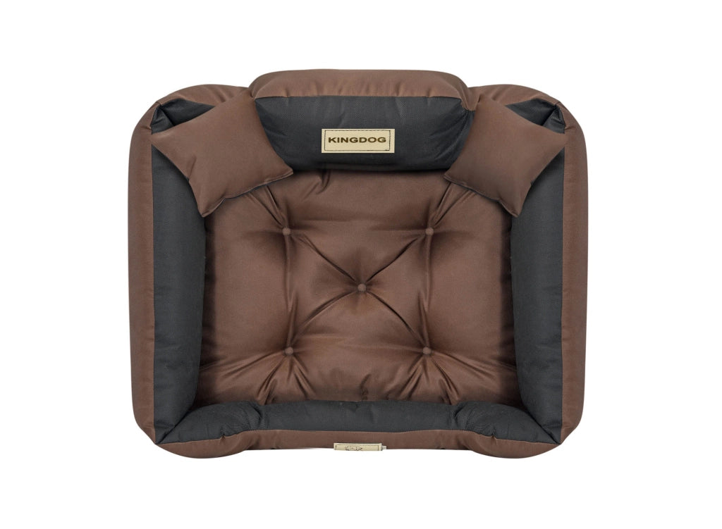 AIO FACTORY 100x75 cm KINGDOG Cuccia per cani impermeabile personalizzabile Marrone