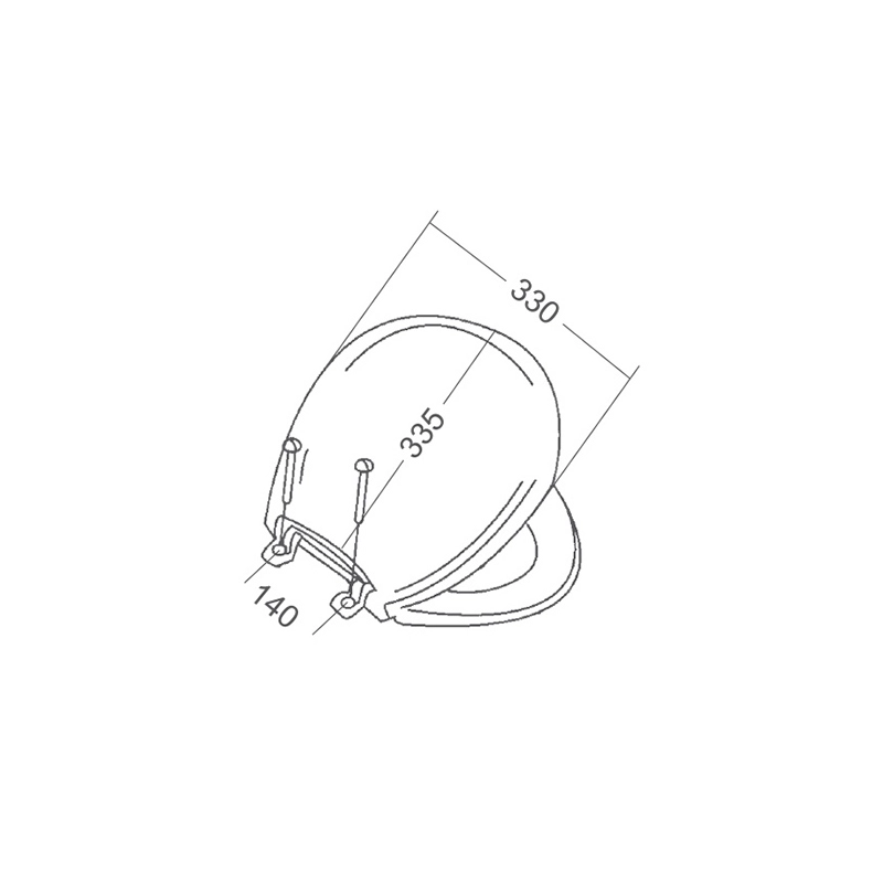 TAPPO IN PLASTICA PER WC PLASTIC WC SPARE SEAT