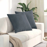 Cuscini da Divano 2 pz-Set di 2 Cuscini per Sofa Grigio scuro 80 x 80 cm 895487
