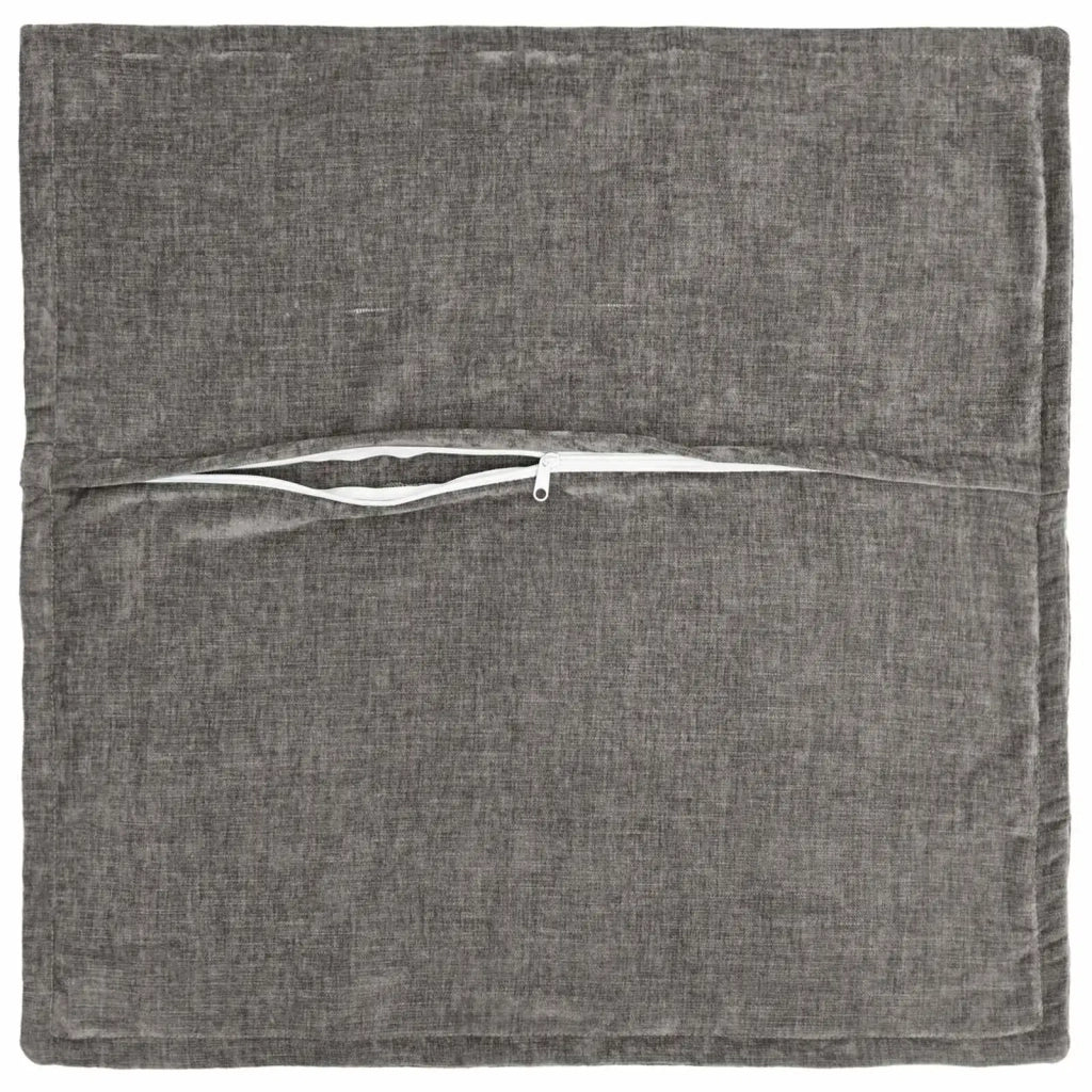 Federa 6 pz HOUTEN Grigio Scuro 80 x 80 cm Tessuto Chenille 921678