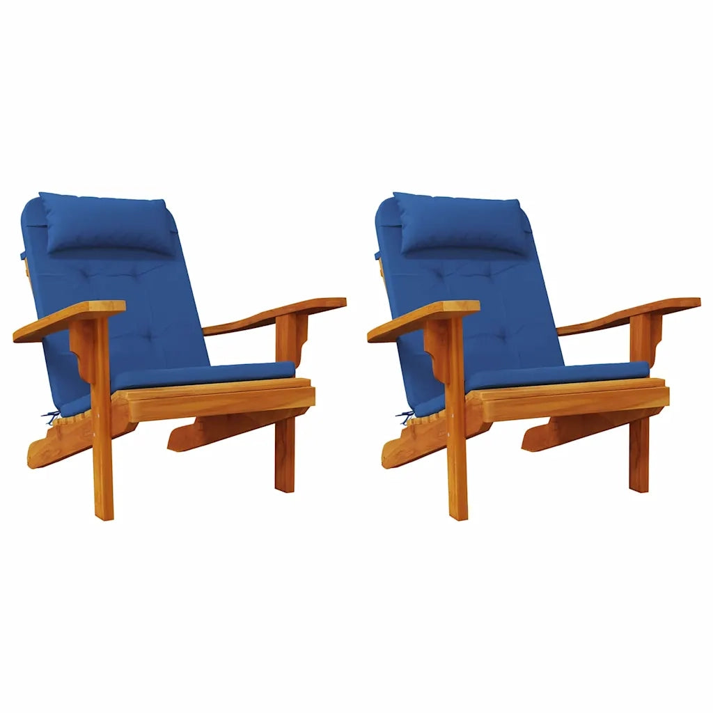 Cuscini per sedie 2 pcs Blu 58 x 77 x 4,5 cm Tessuto Oxford 361840