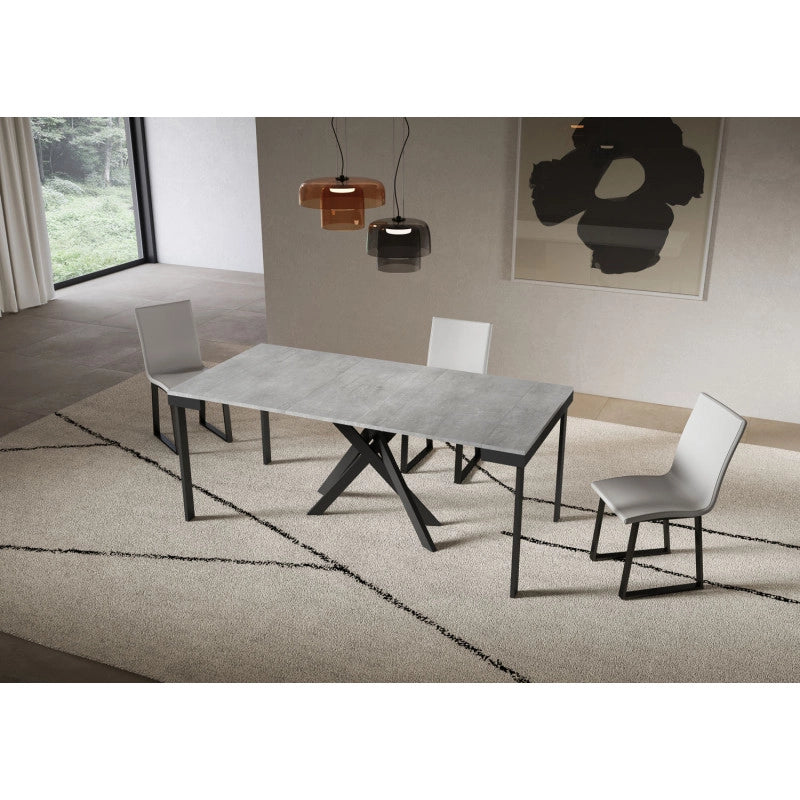 Consolle allungabile 90x40/196 cm Saki Small Evolution - Cemento