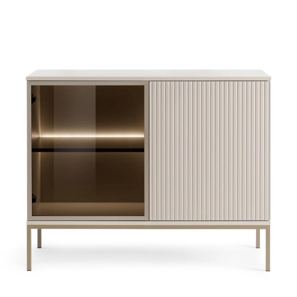 Komodee Cassettiera Laval K104 LED Cashmere 104x83x39 cm