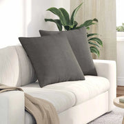 Cuscini da Divano 2 pz-Set di 2 Cuscini per Sofa Grigio chiaro 80 x 80 cm 281973