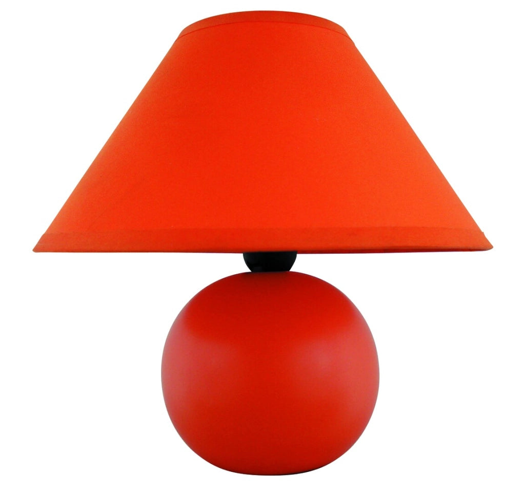 Lampada da comodino paralume arancione E14 Ariel Rabalux