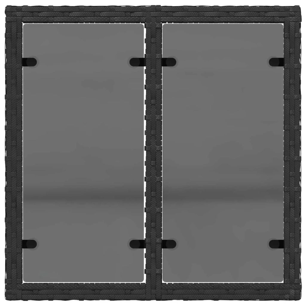 Set di divani 6 pcs 4-Numero di posti Nero e Blu 3447069