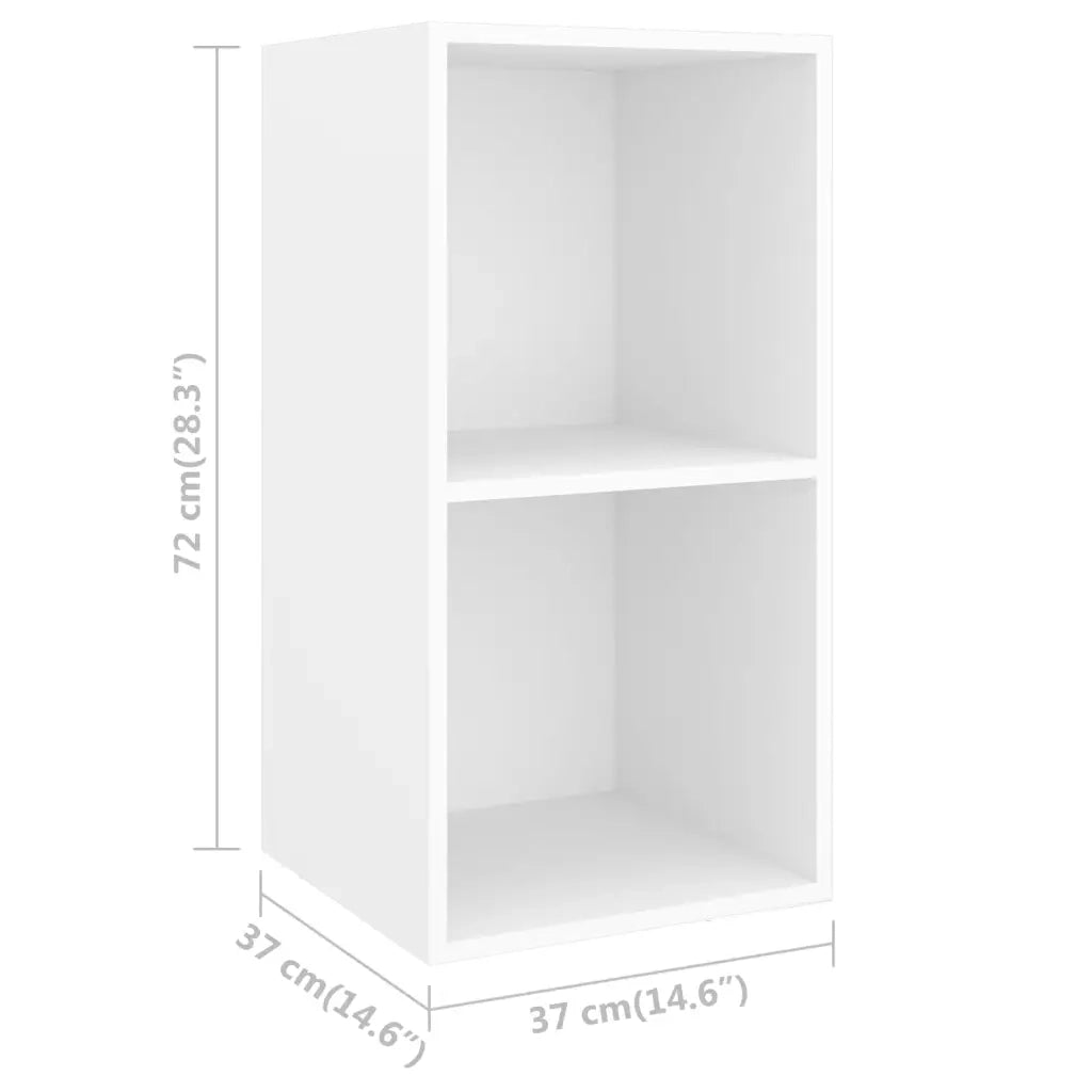 Mobile TV a Parete 4 pz | Armadietto TV | Mobile Porta TV Bianco in Truciolato